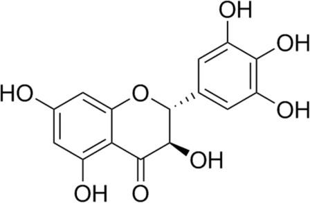 Химическая структура дигидромирицетина (ДМИ).