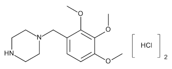 Химическая формула триметазидина